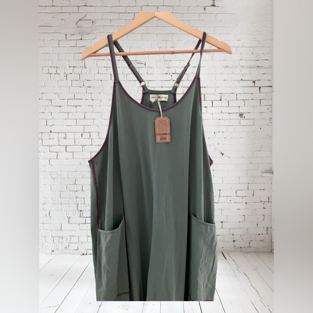 Natural Life Lucy Jumpsuit in Sage Size XL New With Tags - Picture 6 of 7